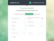 Tablet Screenshot of godrama.com